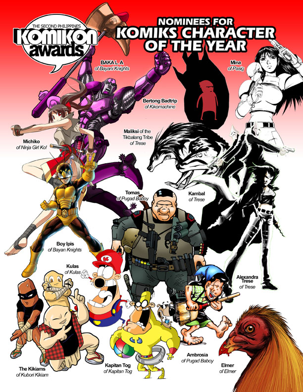 Komiks Character of the Year Nominees