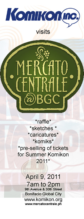 Komikon visits Mercato Flyer Komikon visits Mercato Flyer