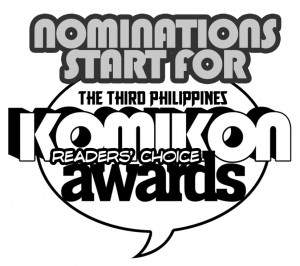 Start of Nominations for 3rd Komikon Awards logo
