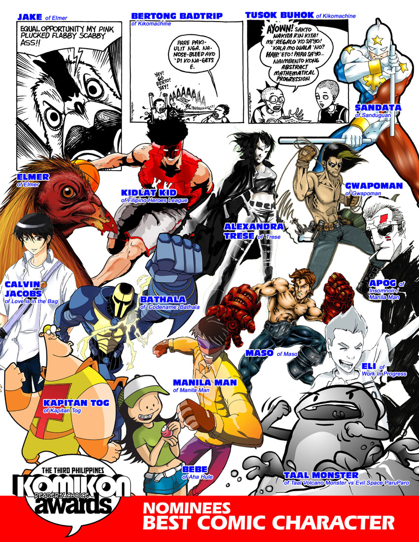 2011 Nominees for Best Komiks Character
